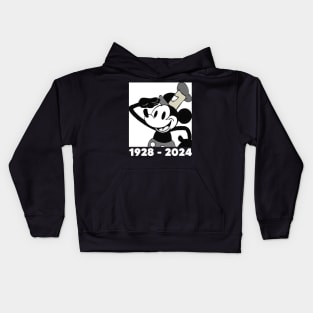 Steamboat Willie. 1928 - 2024 Kids Hoodie